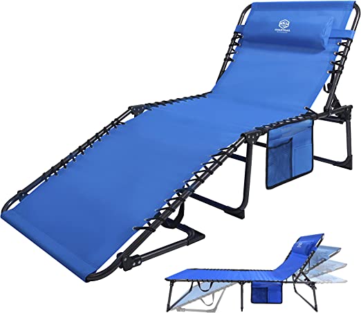 Coastrail Outdoor Folding Chaise Lounge Chair 28 inch Wide
