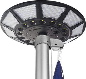 Enrybia Solar Flag Pole Light Outdoor Dusk to Dawn, 266 led Light, 4200lm Super Bright Flag Pole LED
