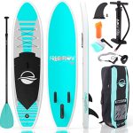 The SereneLife inflatable SUP board
