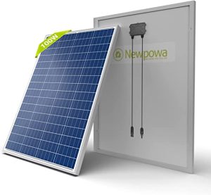 Newpowa 100 Watt 12 Volt Polycrystalline Solar Panel 